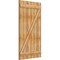 Ekena Millwork Joined Board-n-Batten Shutters w/Z-Bar, Rough Sawn Western Red Cedar, 32 1/4W x 58H, PR RBJ06Z32X058RWR - alternate 2